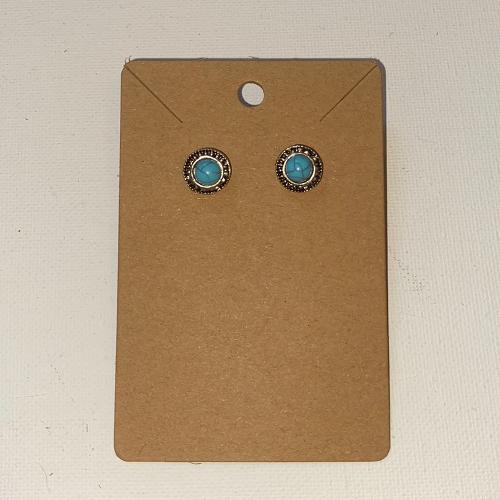 turquoise stud earrings